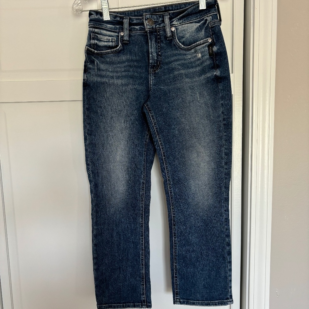 Silver Suki Capri Jean